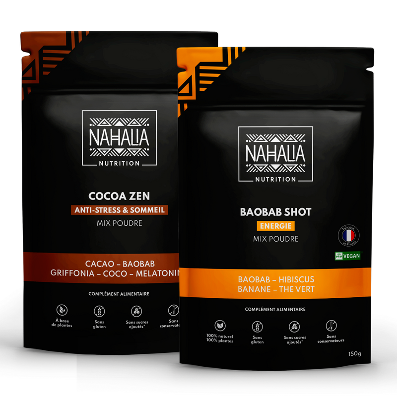 Duo Day & Night - Baobab Shot & Cocoa Zen - 30 jours